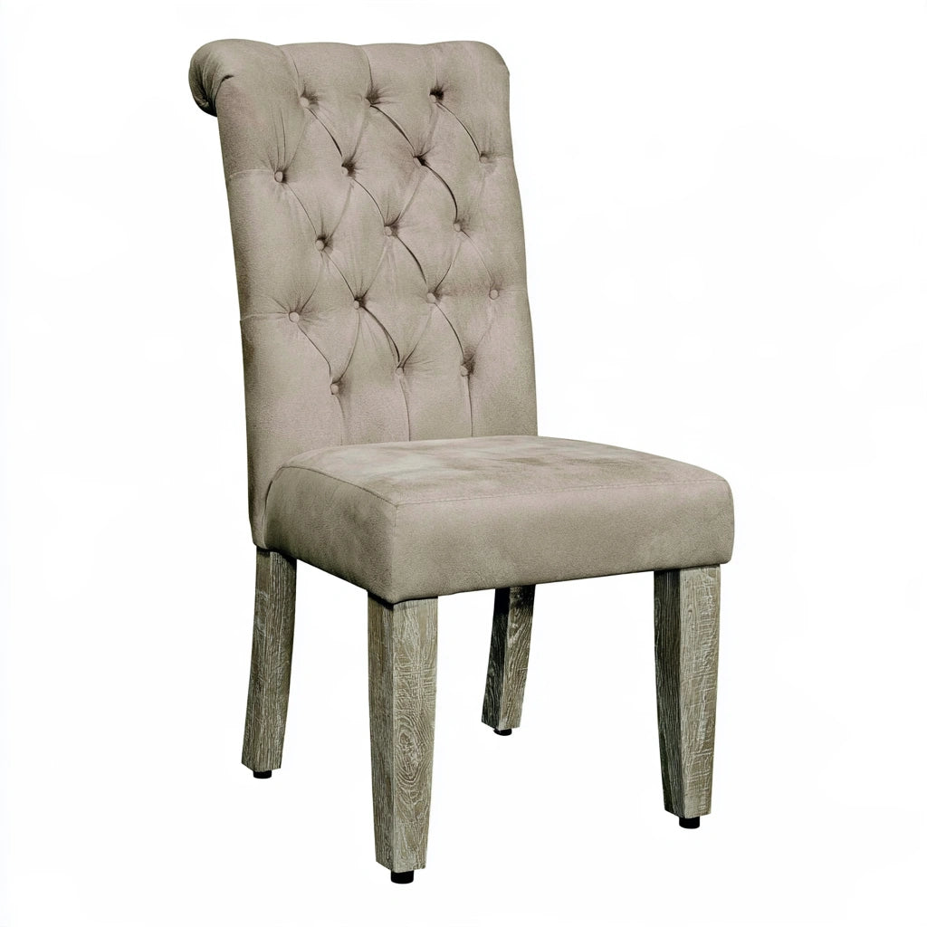 Thestudyandstool leather dining chair in cognac brown with upholstered seat and backrest, showcasing a stylish and comfortable design.